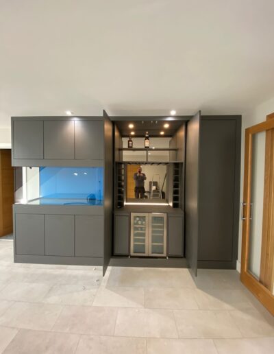 Hall unit with storage & bar