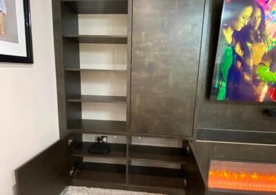 Media cupboard & shelve storage