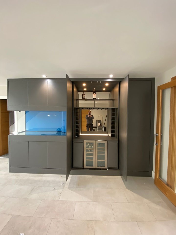 Hall unit with storage & bar