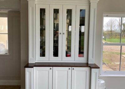 Bespoke bar unit with bi fold doors
