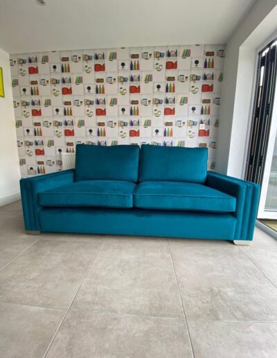 Luxury Rom Sofa from our new Signature range in Warwick Fabric, shade Mallard
