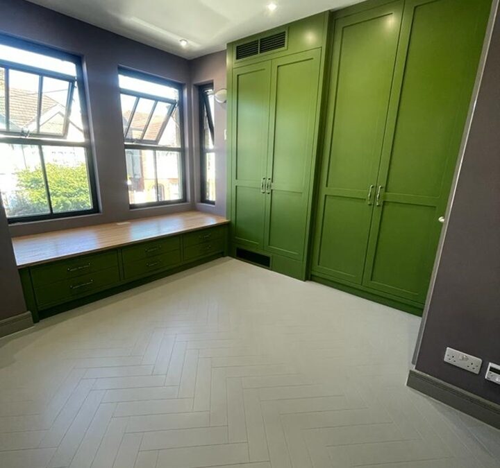 Multiple bespoke bedroom furniture pieces